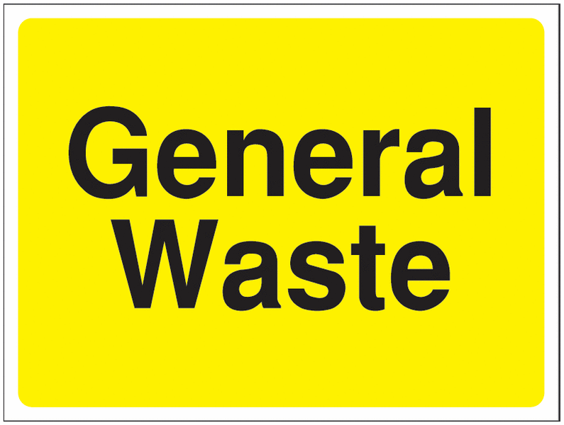 Construction Site Waste Signs