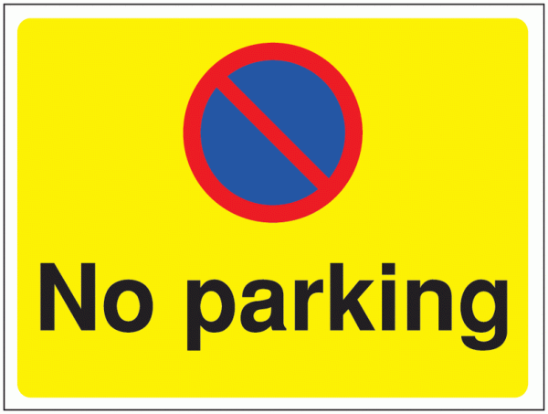 Construction Signs - No Parking