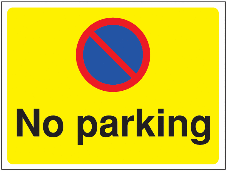 Construction Signs – No Parking