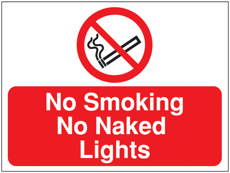 Construction Signs – No Smoking No Naked Lights