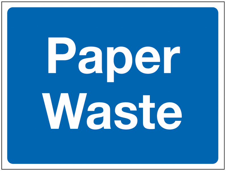 Construction Signs – Paper Waste
