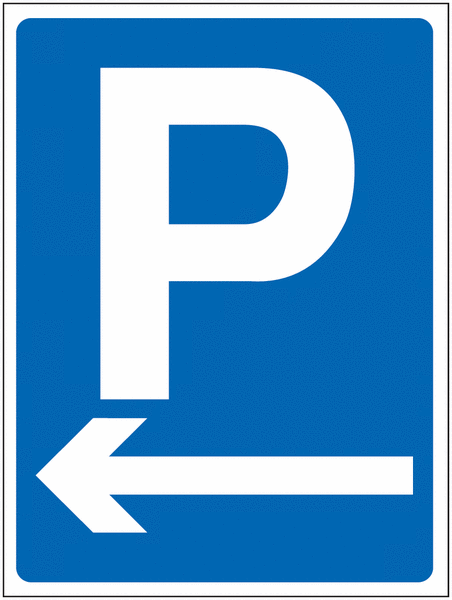 Construction Signs – Parking Arrow Left