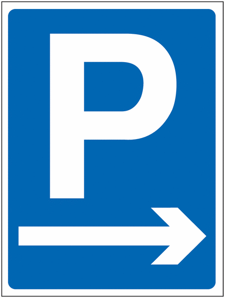 Construction Signs – Parking Arrow Right