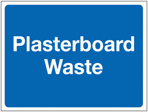 Construction Signs - Plasterboard Waste