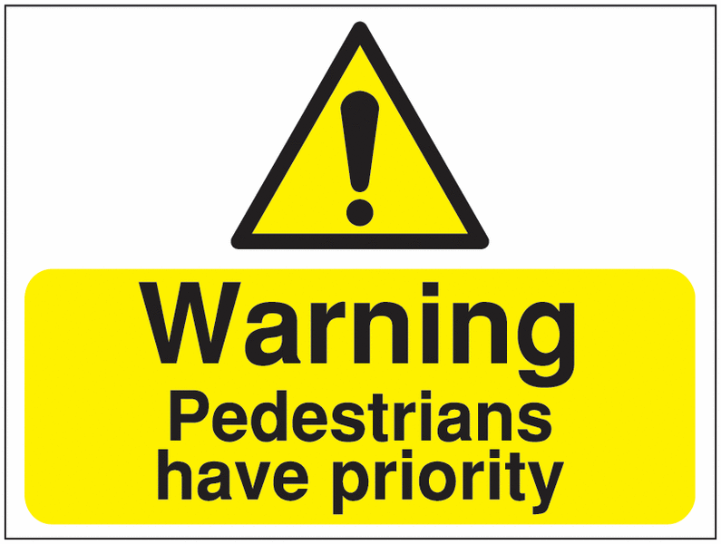 Pedestrian Warning Signs