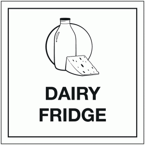 Dairy Fridge Sign (With Symbol)