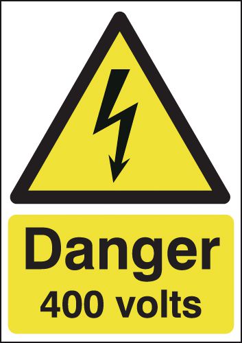 Danger 400 Volts Sign
