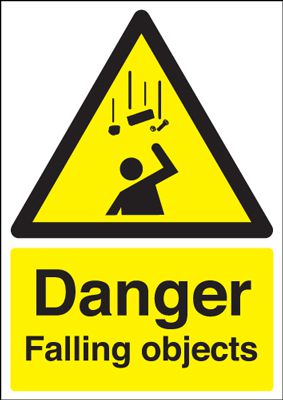 Danger Falling Objects Sign