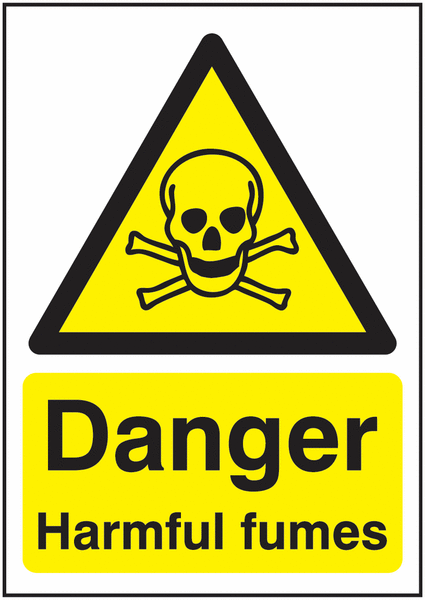 Danger Harmful Fumes Sign