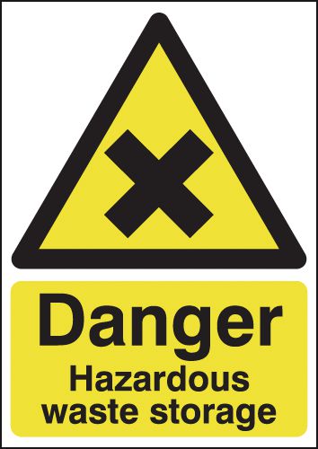 Danger Hazardous Waste Storage Signs