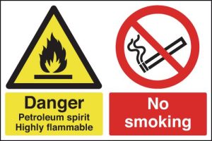 Danger Petroleum Spirit Highly Flammable...Signs