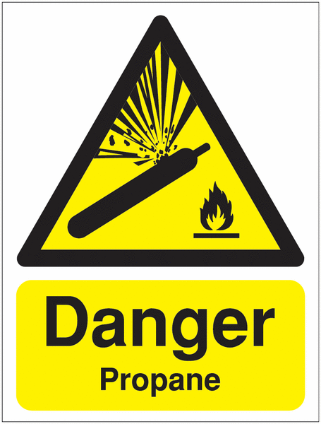 Danger Propane Signs
