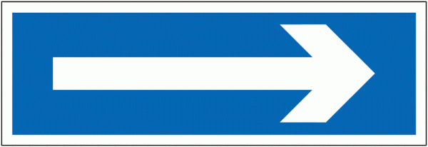 Disabled Parking Signs - Arrow Right