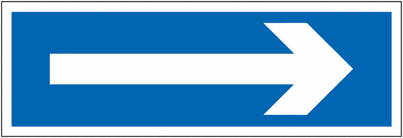 Disabled Parking Signs – Arrow Right