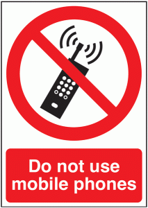 Do Not Use Mobile Phones Signs