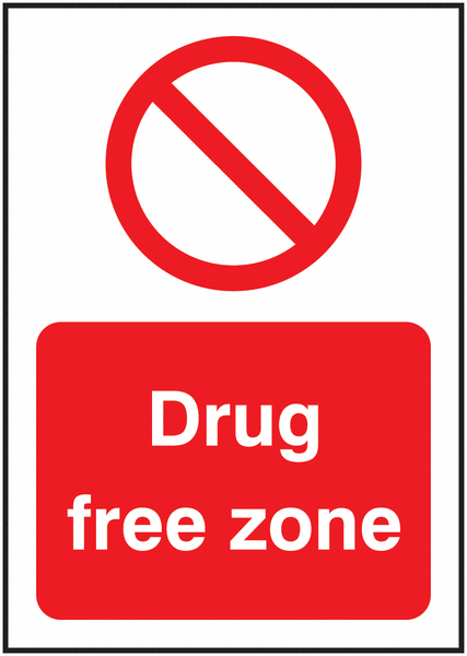 Drug Free Zone Sign