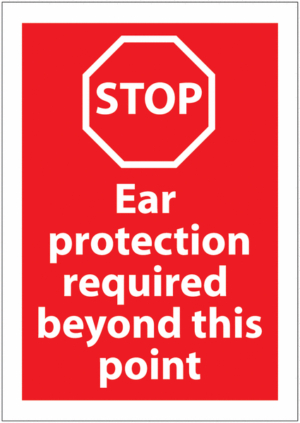 Ear Protection Signs