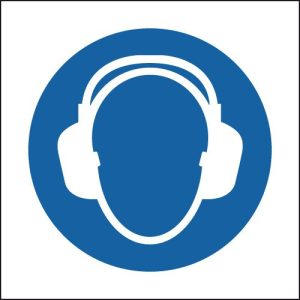 Ear Protectors (Symbols) Sign