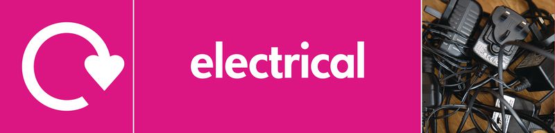 Electrical – WRAP Electrical Waste Recycling Pictorial Signs