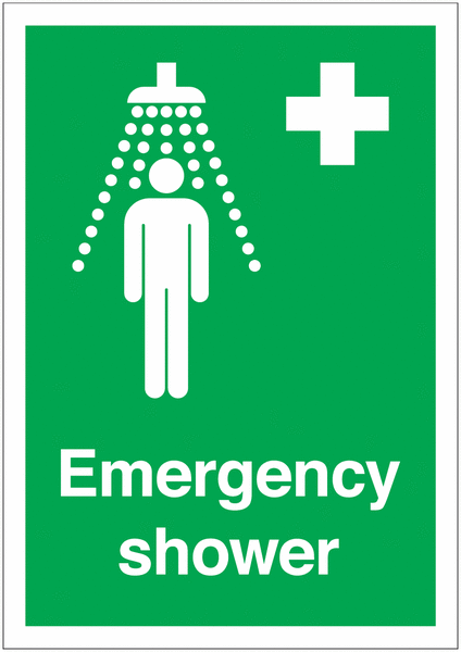 Emergency Shower Signs