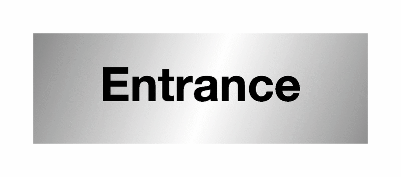 Entrance Aluminium Door Signs