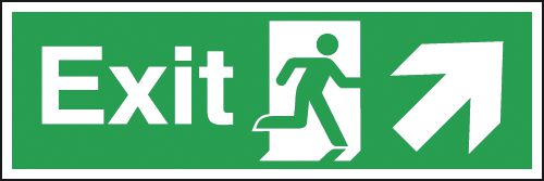 Exit Running Man Diagonal Up Arrow Right