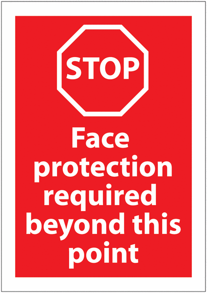 Face Protection Signs