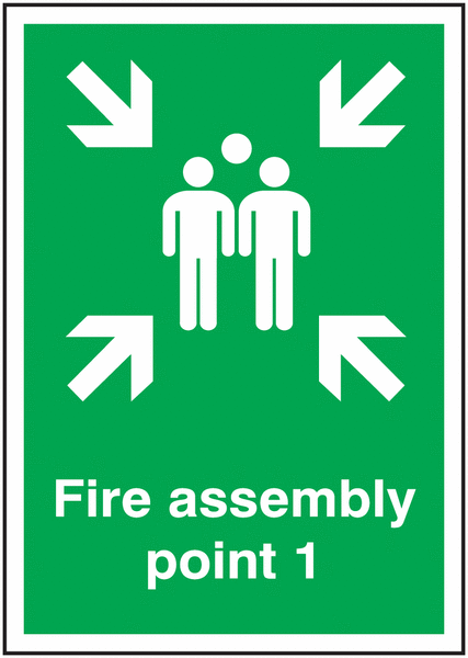 Fire Assembly Point 1 Signs