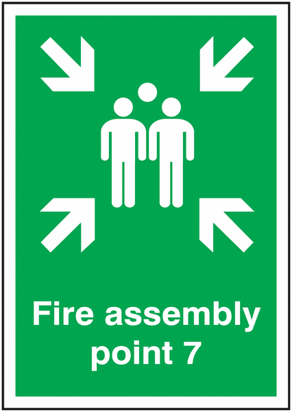 Fire Assembly Point 7 Signs