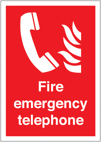Fire Emergency Telephone Sign