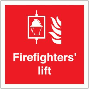Firefighters Lift Sign
