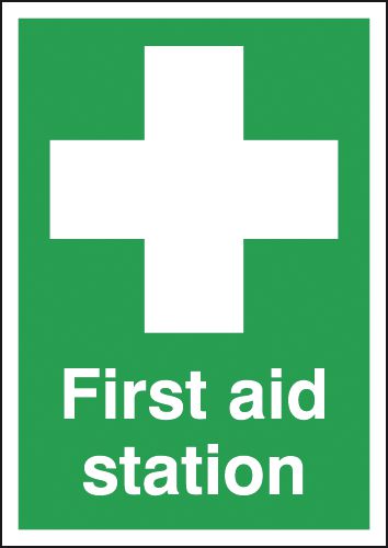 First Aid Station Signs