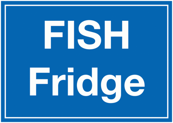 Fish Fridge Sign
