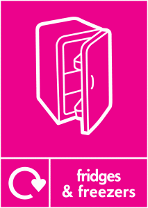 Fridges & Freezers Wrap Electrical Recycling Signs