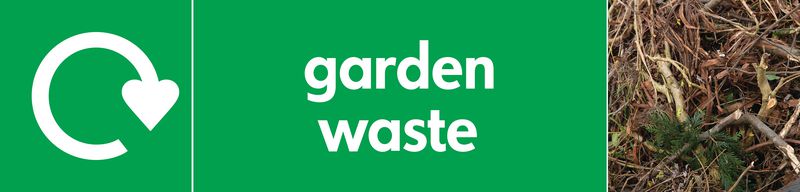 Garden Waste – WRAP Household Organic Waste Pictorial Signs