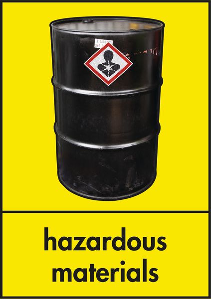 Hazardous Materials Recycling Signs