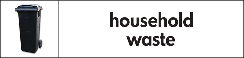 Household Waste – WRAP Recycling Pictorial Signs