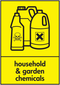 Household & Garden Chemicals WRAP Recycling Signs