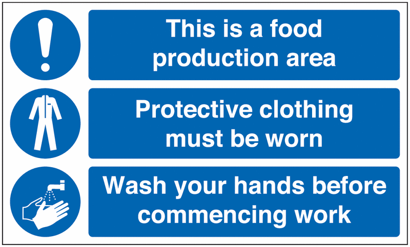 Food PPE Signs