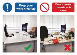 Keep Your Work Area Tidy Do & Don’t Visual Signs