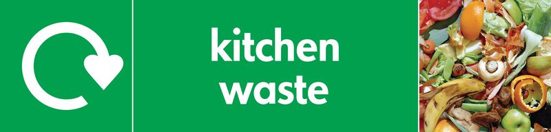 Kitchen Waste – WRAP Household Organic Waste Pictorial Signs
