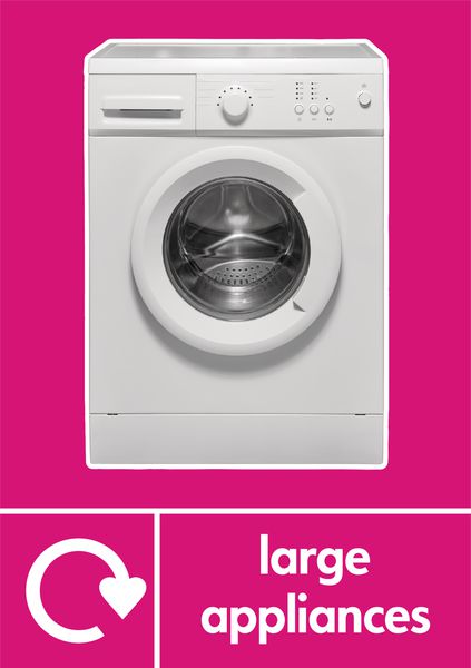 Large Appliances - WRAP Photographic Recycling Signs