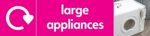 Large Appliances (WRAP Symbol) WRAP Recycling Pictorial Signs