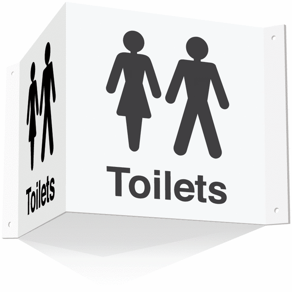 Male and Female Toilet Projecting Signs
