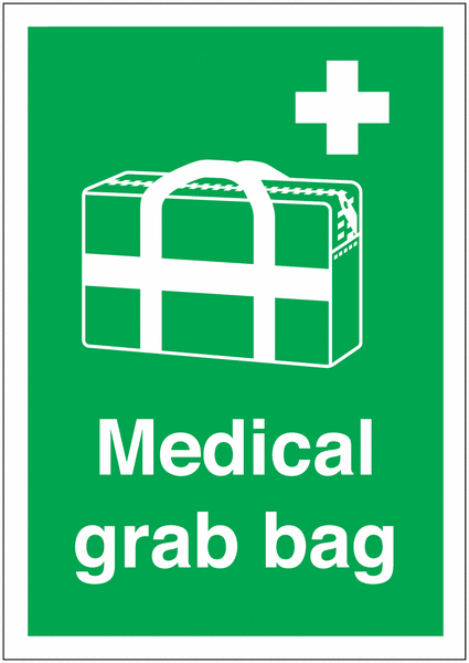 Medical Grab Bag Sign
