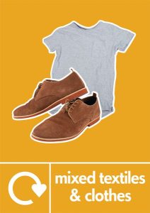 Mixed Textiles & Clothes – WRAP Photographic Recycling Signs