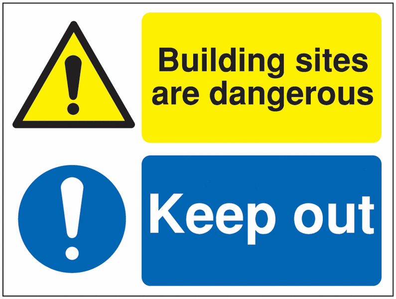 Multi-Message Site Signs – Building Sites Are Dangerous