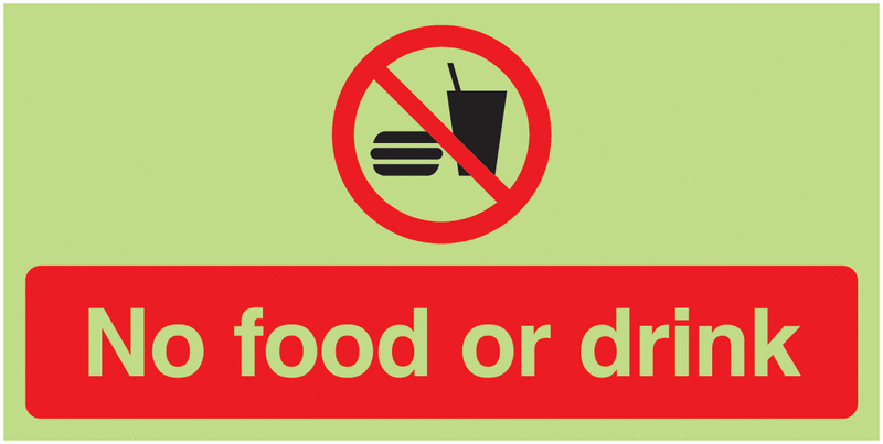 No Food or Drink Signs