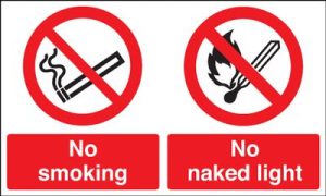 No Smoking No Naked Lights Multi-Message Signs