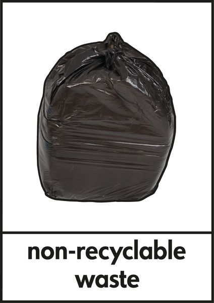Non-Recyclable Waste – WRAP Photographic Recycling Signs